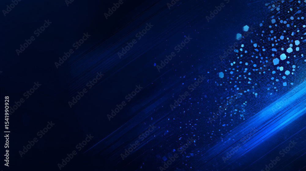 Fototapeta premium Blank abstract dark blue with noise for modern technology background design.