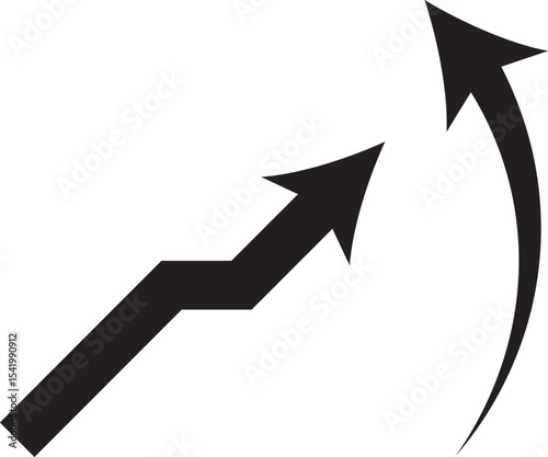 Chart of increased mortality. Icon for design. Easily editable
