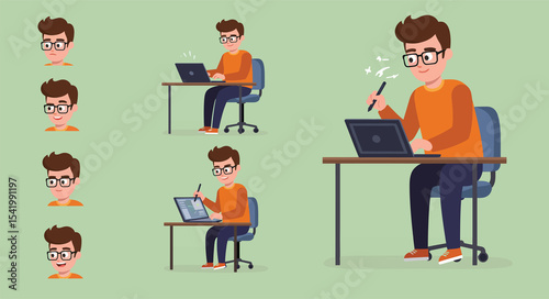 Digital Artist or IT Specialist Character Pack 5