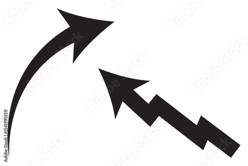 Chart of increased mortality. Icon for design. Easily editable
