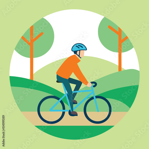 man on bicycle