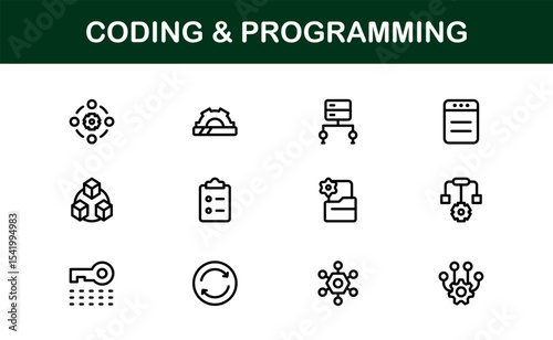 Customizable Coding and Programming Icons. Premium Icons for Development, Design Systems, and Tech Workflows