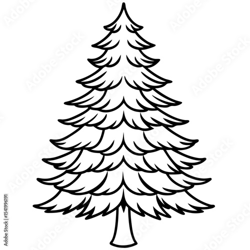 Fir Tree icon vector