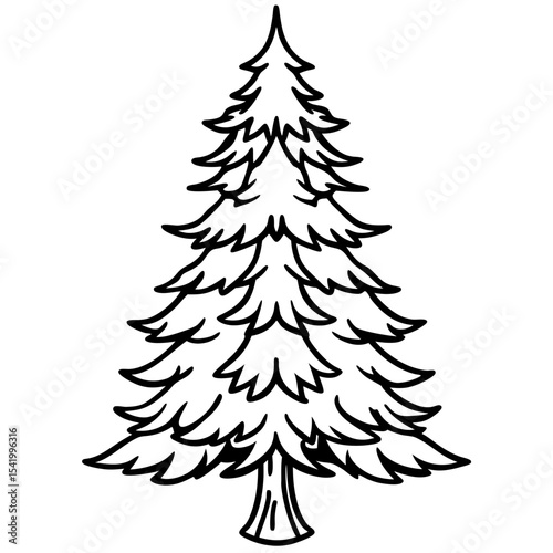 Fir Tree icon vector