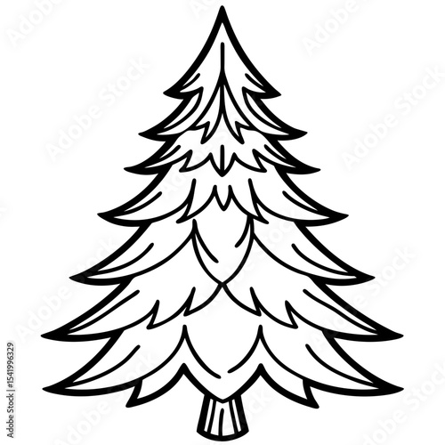 Fir Tree icon vector