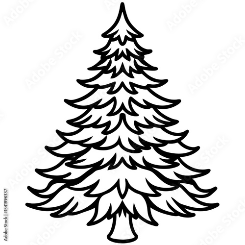 Fir Tree icon vector