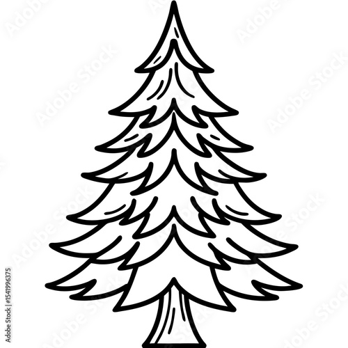 Fir Tree icon vector