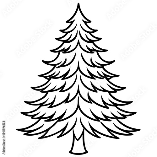 Fir Tree icon vector