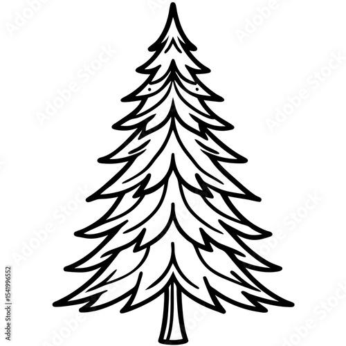 Fir Tree icon vector