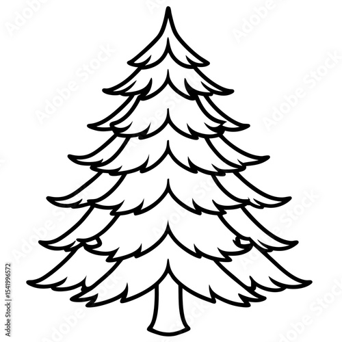 Fir Tree icon vector