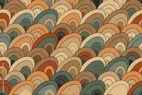 Wave seamless pattern design, Japanese and Chinese style concept