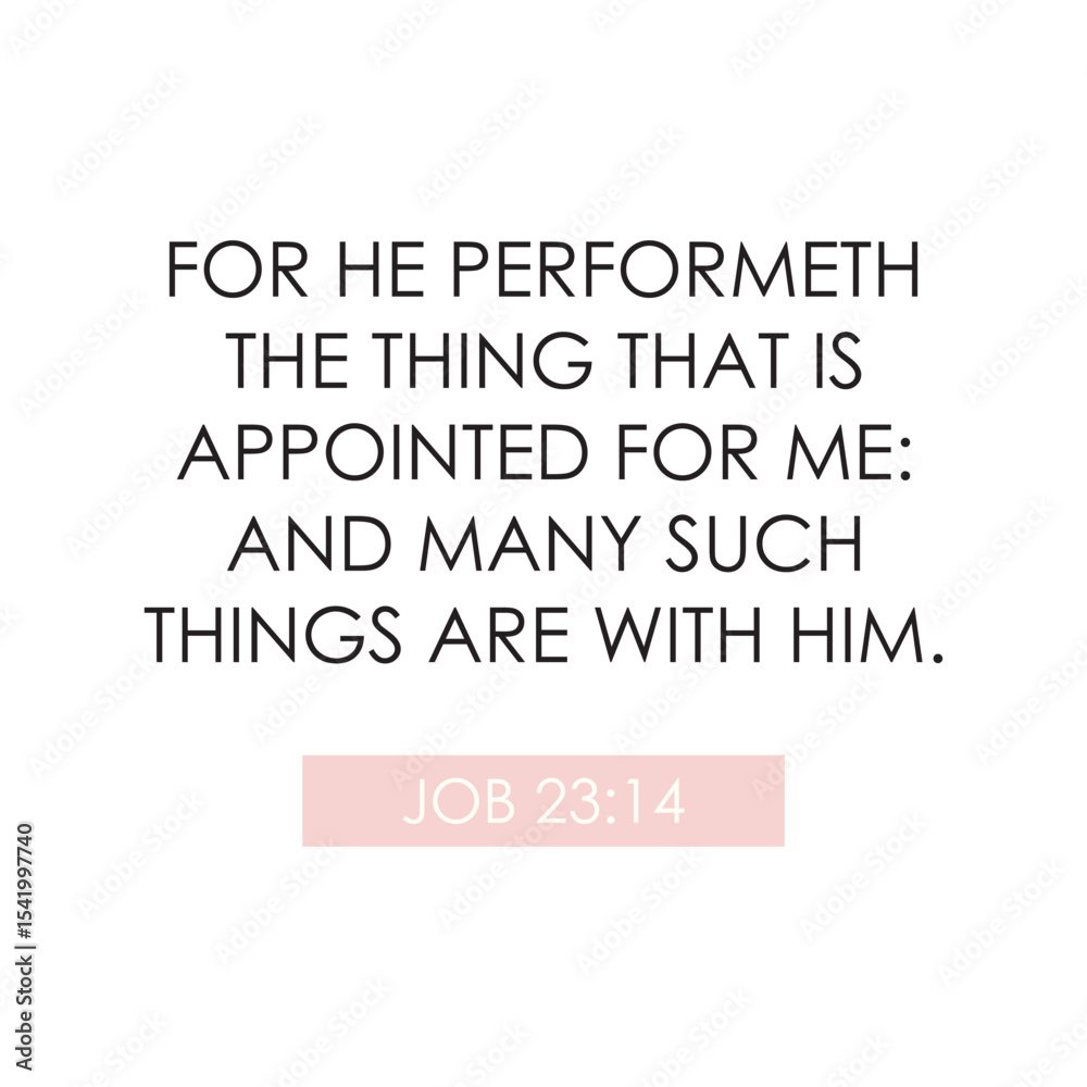 Fototapeta premium Encouragement Scripture Bible Verse poster vector illustration