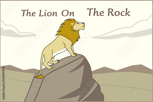 Majestic Sentinel: The Lion on the Rock
