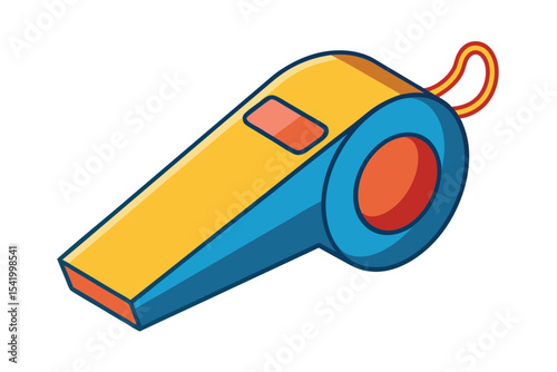 whistle vector illustration on white background