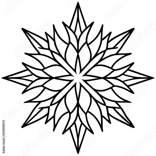 Frost Pattern icon vector