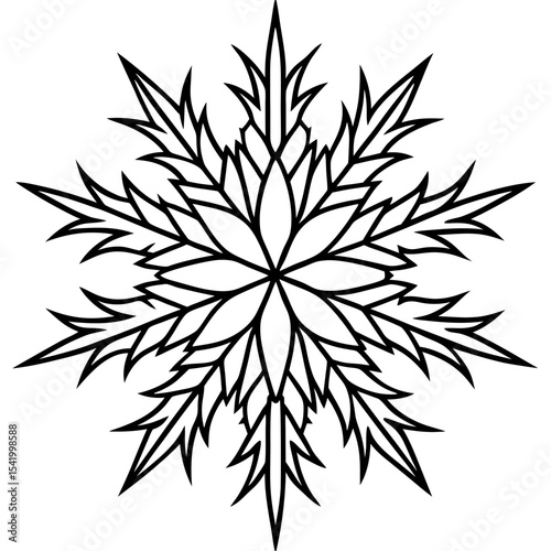 Frost Pattern icon vector