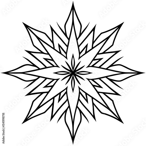 Frost Pattern icon vector