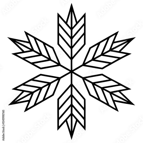 Frost Pattern icon vector