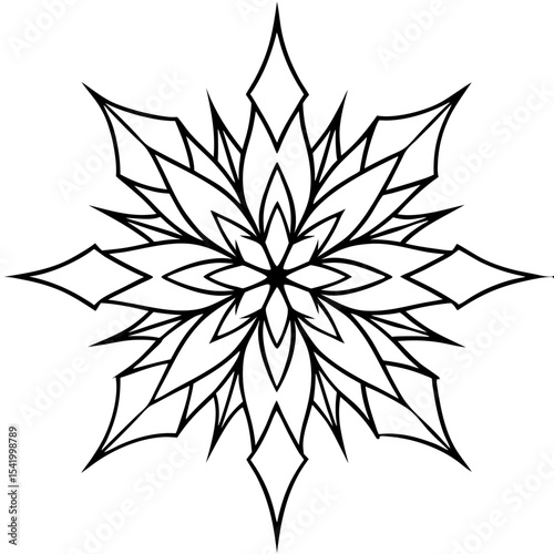 Frost Pattern icon vector