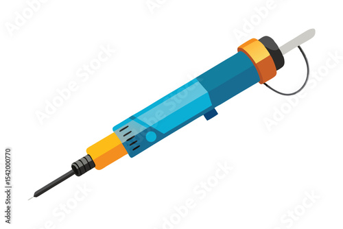 soldering iron on white background