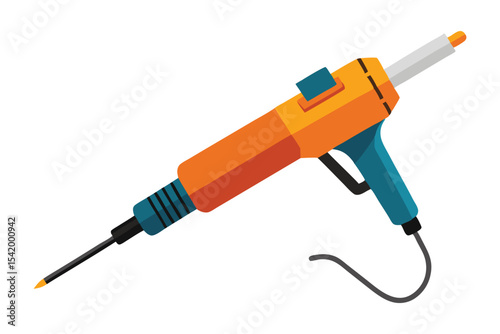 soldering iron on white background