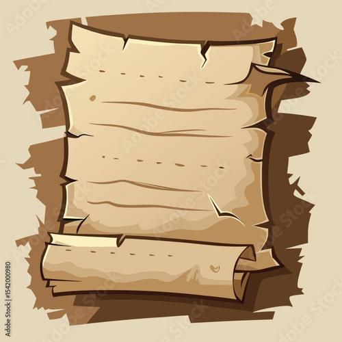   Witchcraft ancient scroll with magic spells isolated vector