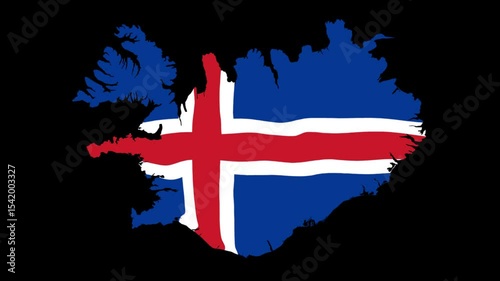 Iceland Flag Videos, Iceland Flag Map Animation 