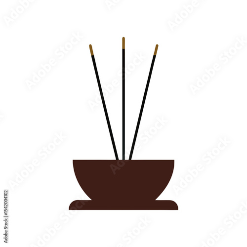  Incense stick vector art illustration