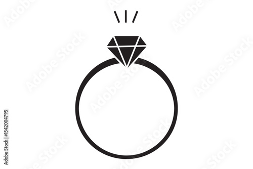 Diamond Ring Icon Set
