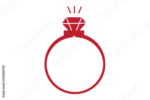 Diamond Ring Icon Set