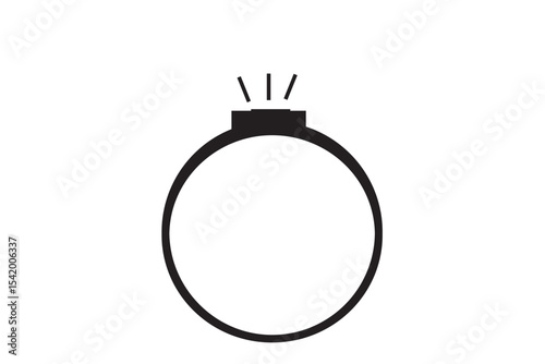 Diamond Ring Icon Set