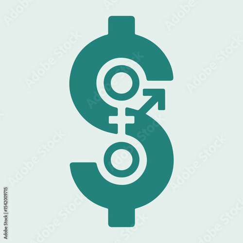 International Equal Pay Day vector collection with balanced scales, salary bar graphs, gender symbols with money, and diverse people promoting fair wages and wage equality.
