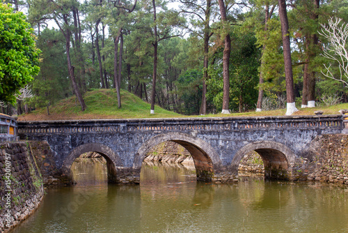 The Stone Bridge At Tu Duc Tomb In Hue, Vietnam. Tu Duc Is The Fourth Emperor Of The Nguyễn Dynasty.