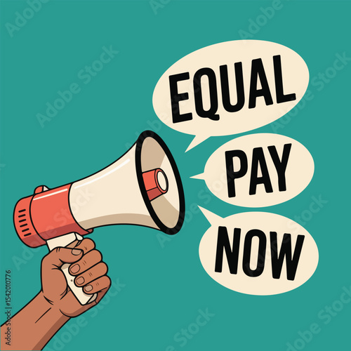 Equal Pay vector set for International Equal Pay Day featuring gender pay gap icons, equal salary symbols, balanced money, workplace fairness, and advocacy in solid colors.