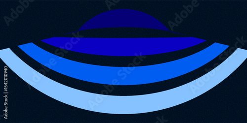  Rainbow Wave on Dark Background. Vector Banner Background for Pride Month
