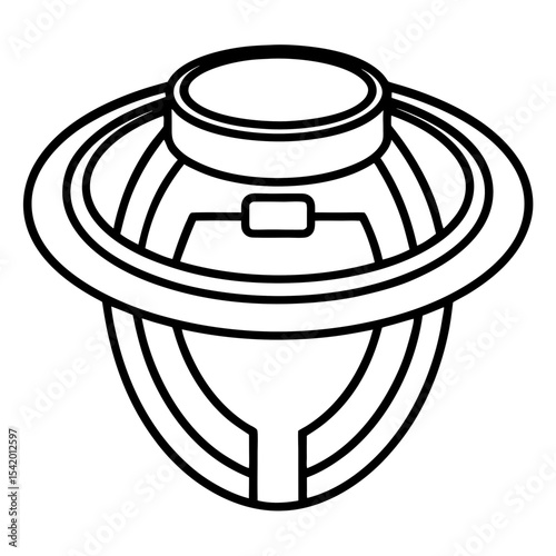 Halo line art vector