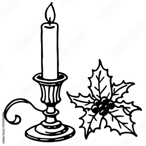 candlestick with candle