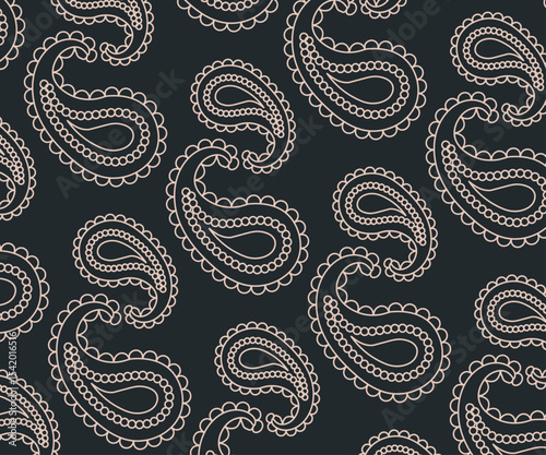Vintage-Inspired Floral Geometric Vector Seamless Pattern – Artistic Decorative Backdrop for Home and Product Design