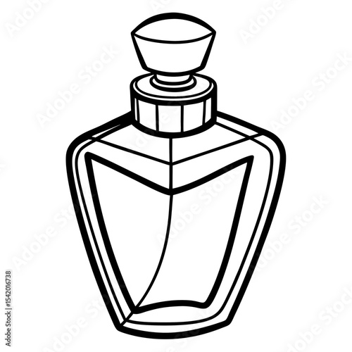perfume bottle isolated on white