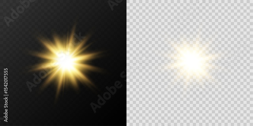 Soft White Sunbeam with Optical Glow and Halo Light for Warm Summer or Heavenly Background Decoration