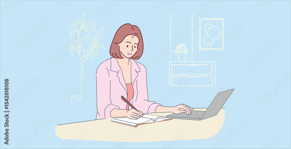 Obraz premium Nursing home, hospital, recuperation, rehabilitation concept happy old woman holding hands with nurse together, doctors in clinic care, help and support patients simple flat vector