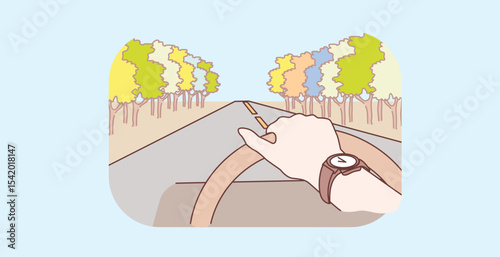 Nursing home, hospital, recuperation, rehabilitation concept happy old woman holding hands with nurse together, doctors in clinic care, help and support patients simple flat vector