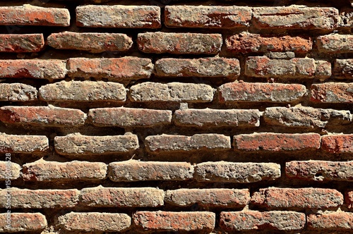 Background, texture wall of old brick