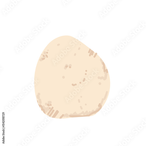 Sponge, vector icon. Soft absorbent pottery tool for shaping porcelain or stoneware clay, product finishing. Suede or synthetic equipment for sculpture, ceramic. Hobby device. Hand drawn vector art.