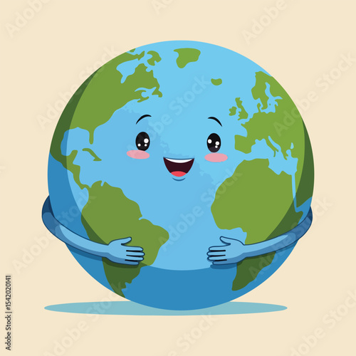 International Day of Peace vector illustration with dove, globe, multicultural kids, peace signs, hands of unity, and symbols of world harmony in flat solid colors