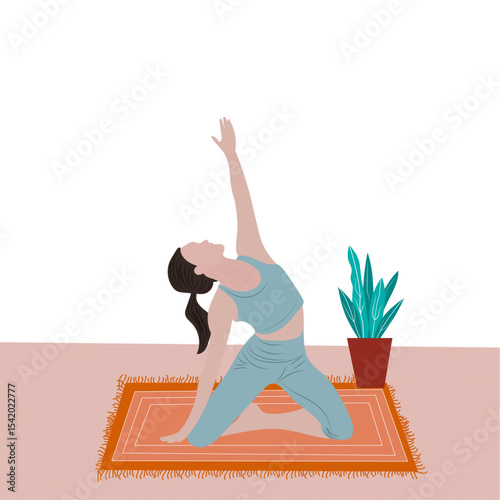 “Inspiring visual of a serene yoga practice promoting mindfulness, physical health, and emotional wellbeing. Ideal for wellness, fitness, spiritual, or lifestyle themes.