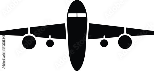 Airplane Icon. Travel, Flight, and Aviation Symbol.