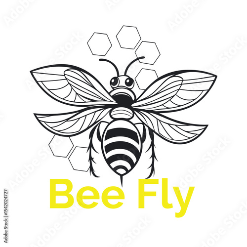 bee and puppycat logobee happy logo, bee hive logo, bee honey logo, bee logo, bee logo