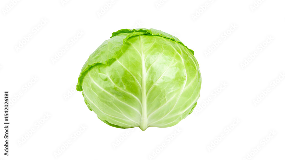 Cabbage isolated on white background, full depth of field Cabbage isolated on white background, full depth of field