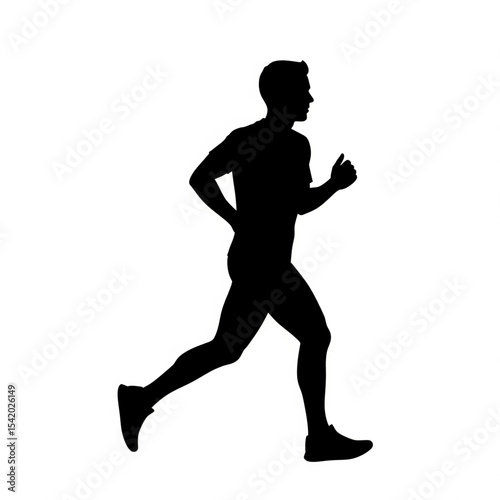 Male Jogger Silhouette

